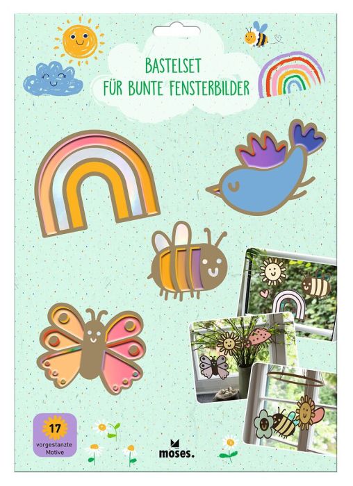 Buntes Fensterbilder-Bastelset