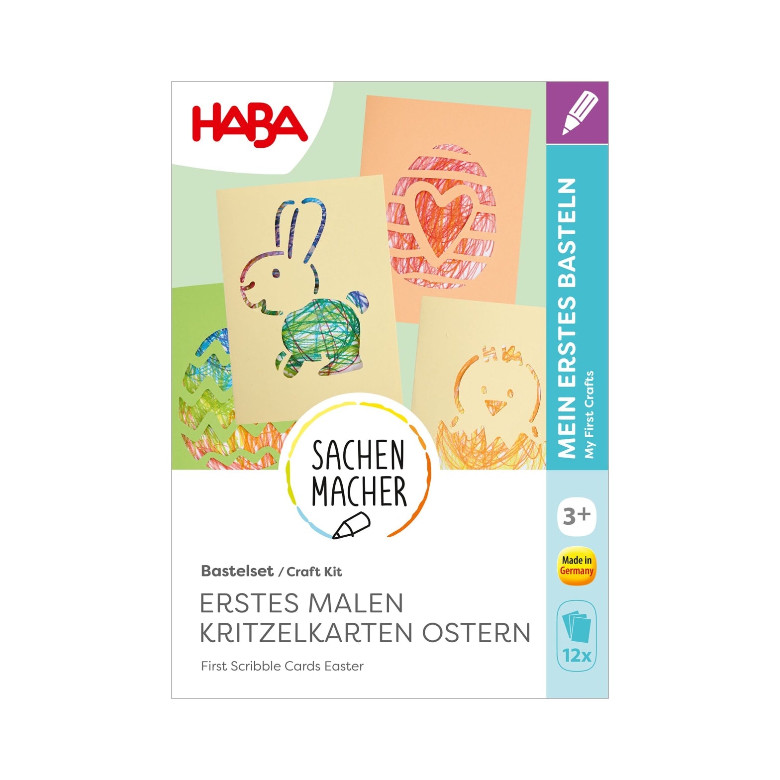 Bastelset – Erstes Malen Kritzelkarten Ostern