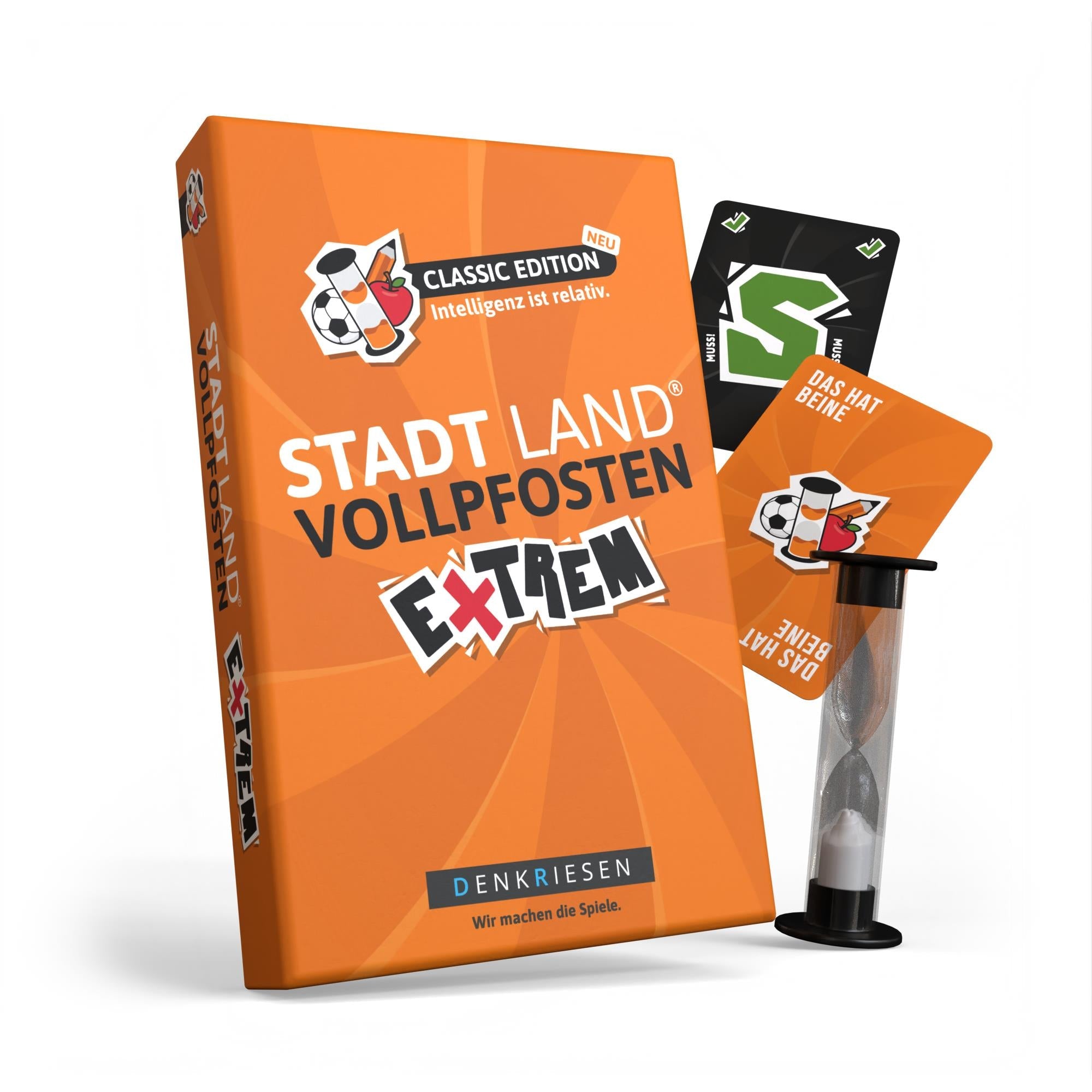 Stadt Land Vollpfosten® Classic Edition – "Intelligenz ist relativ." | Extrem