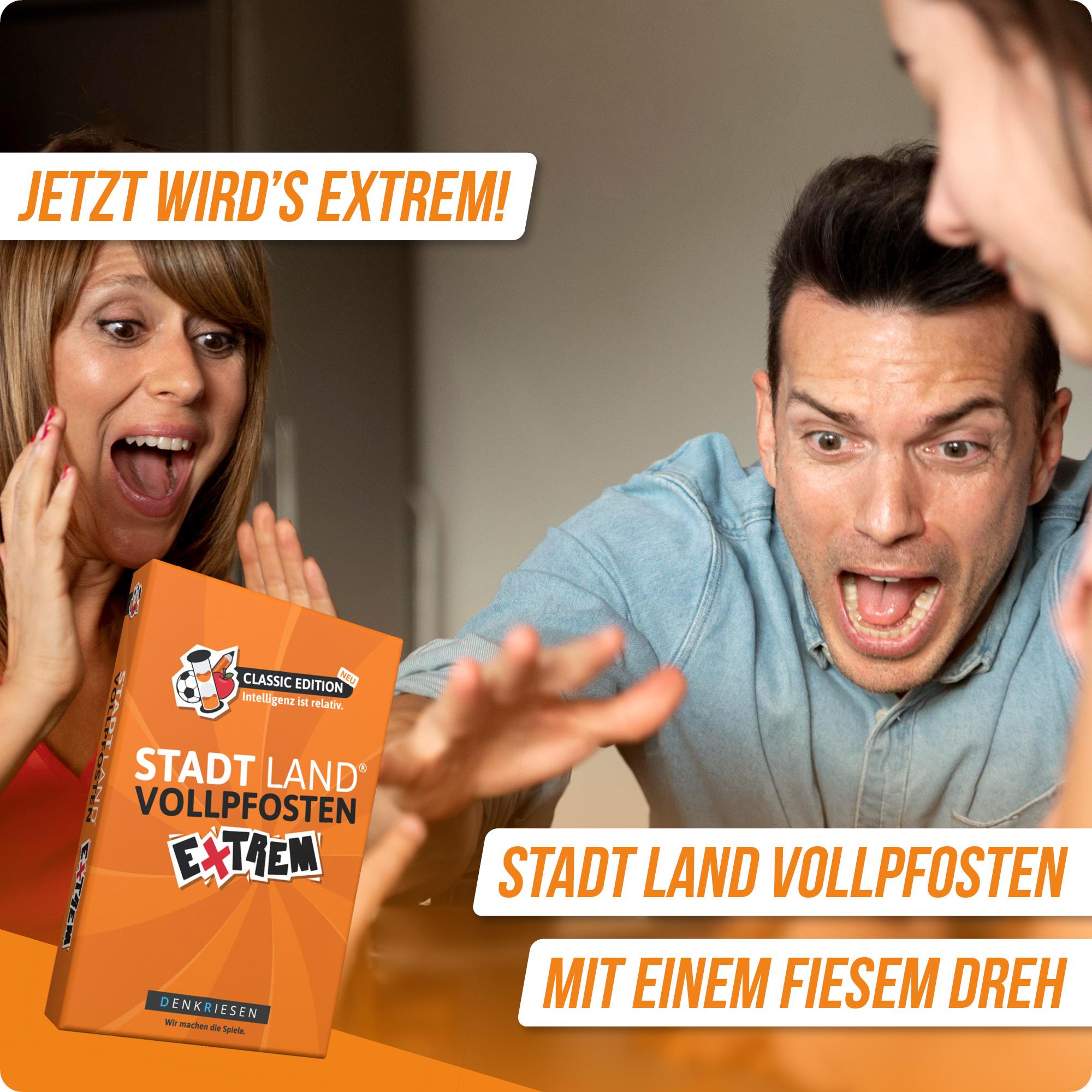 Stadt Land Vollpfosten® Classic Edition – "Intelligenz ist relativ." | Extrem