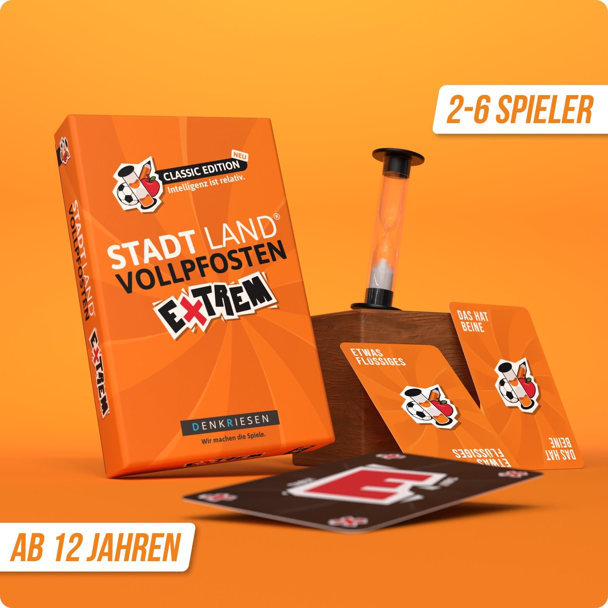 Stadt Land Vollpfosten® Classic Edition – "Intelligenz ist relativ." | Extrem