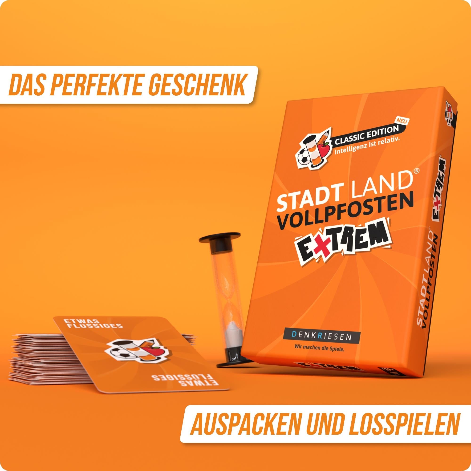 Stadt Land Vollpfosten® Classic Edition – "Intelligenz ist relativ." | Extrem