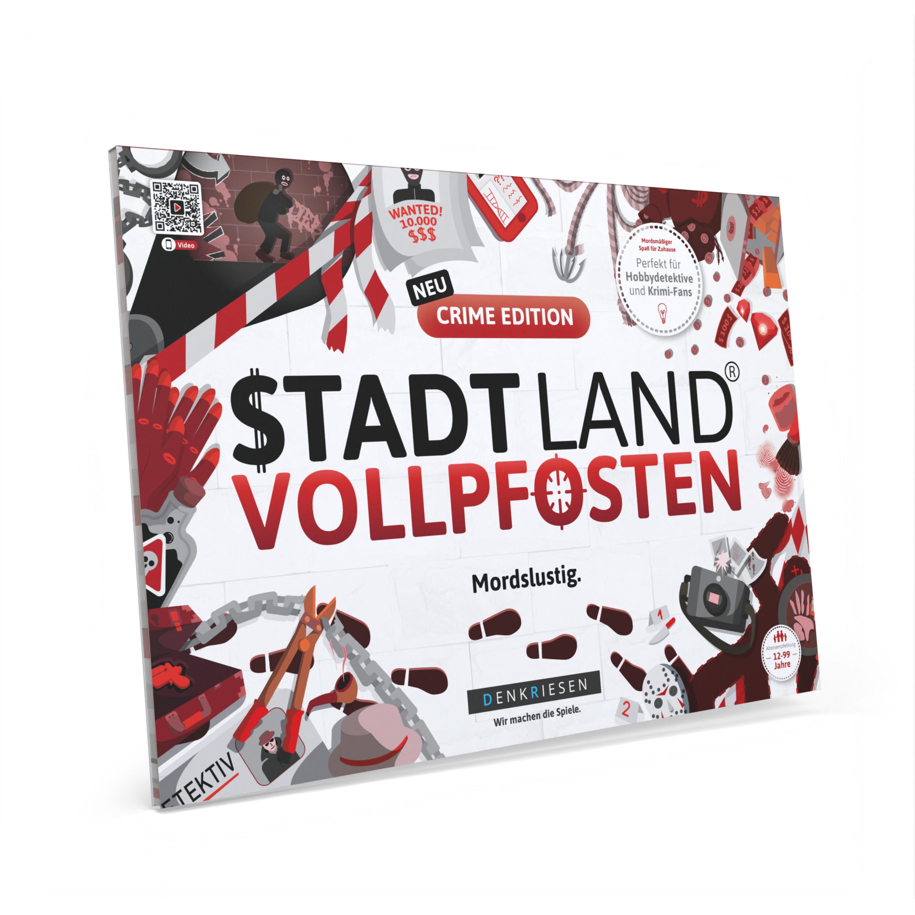 Stadt Land Vollpfosten® Crime Edition - "Mordslustig." | A4 Spielblock