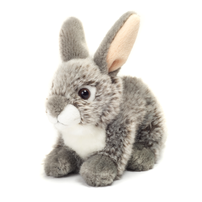 Teddy-Herrmann ⎮ Hase sitzend grau⎮ 18 cm