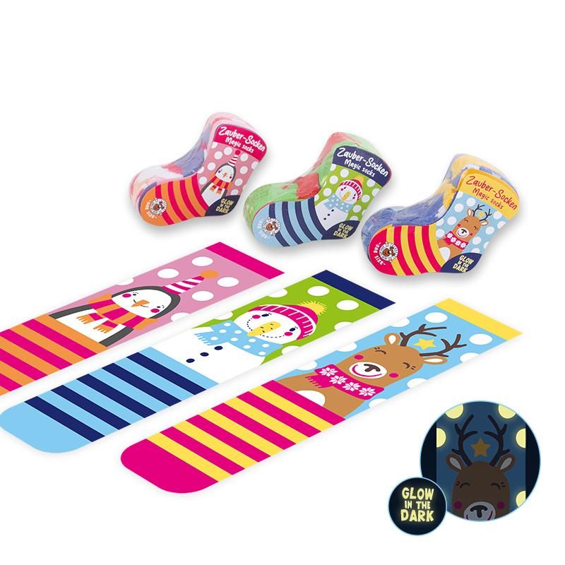 Magic Moments: Zauber-Socken Glow in the Dark One Size, 3-fach sort.