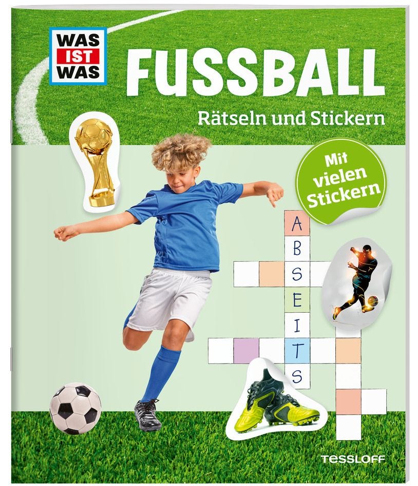 WAS IST WAS Rätseln und Stickern: Fußball