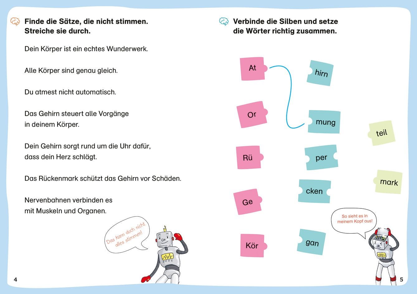 WAS IST WAS Erstes Lesen. Leserätsel Unser Körper