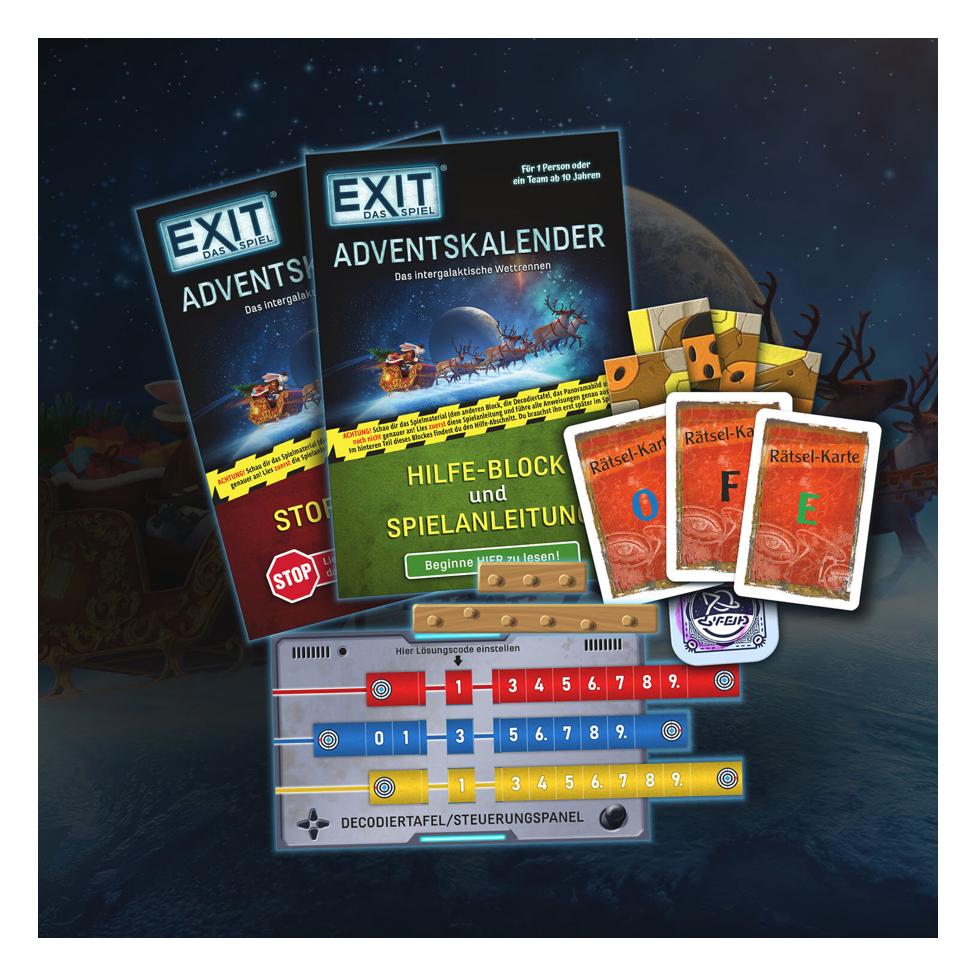 EXIT® - Das Spiel Adventskalender: Das intergalaktische Wettrennen