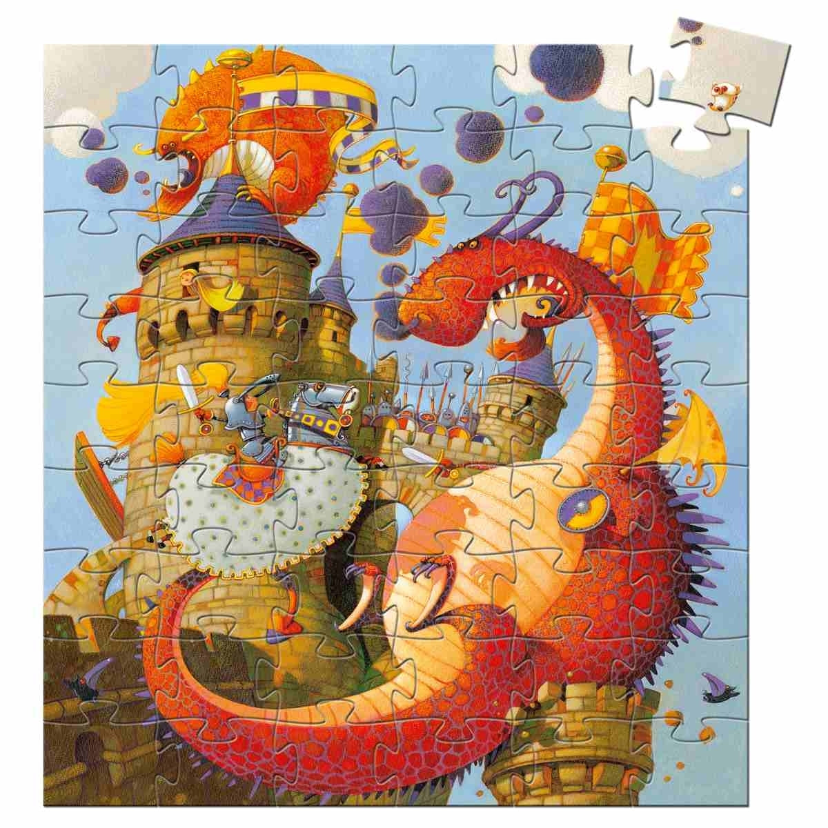 Puzzle: Ritter und Drache - 54 Teile