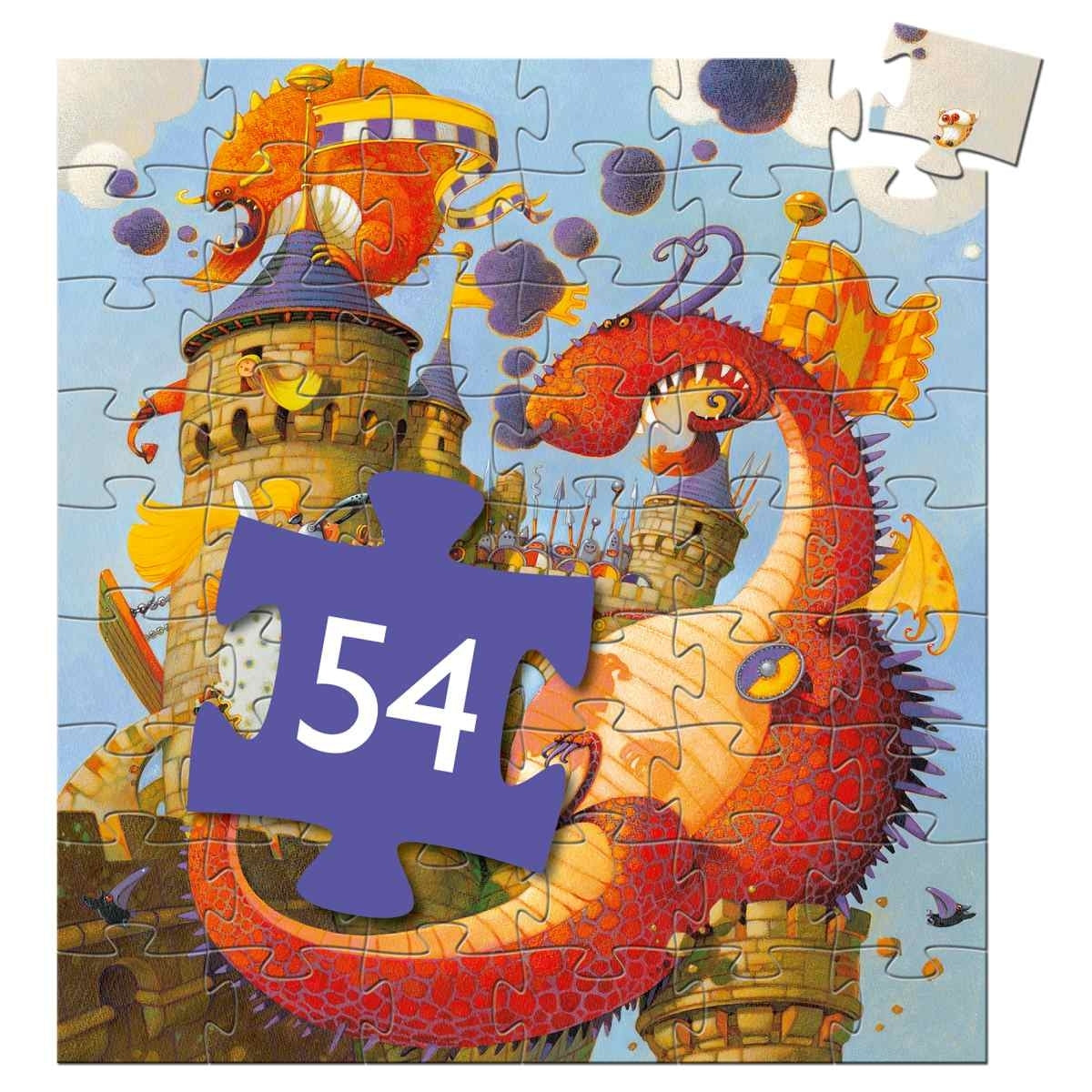 Puzzle: Ritter und Drache - 54 Teile