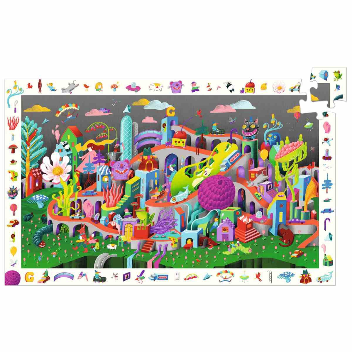 Wimmelpuzzle: Crazy Town - 200 Teile