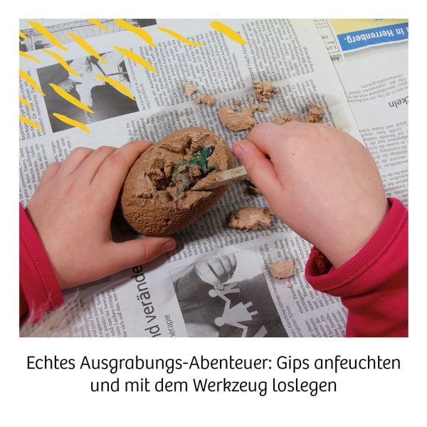 Dino-Ei, Ausgrabungs-Set mit Mini Dino Sammelfigur, sortiert, 1 Stück