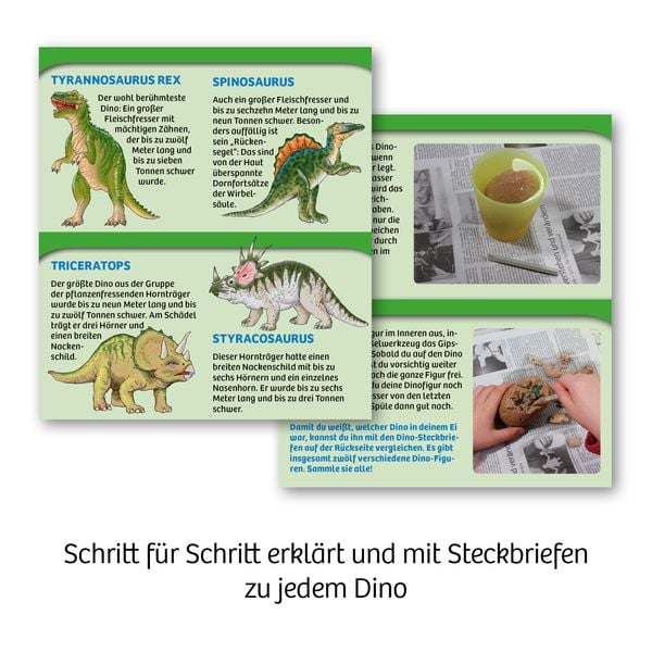 Dino-Ei, Ausgrabungs-Set mit Mini Dino Sammelfigur, sortiert, 1 Stück