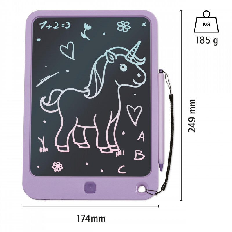 TapirElla Einhorn-Pad, LCD Zaubermaltafel für Kinder